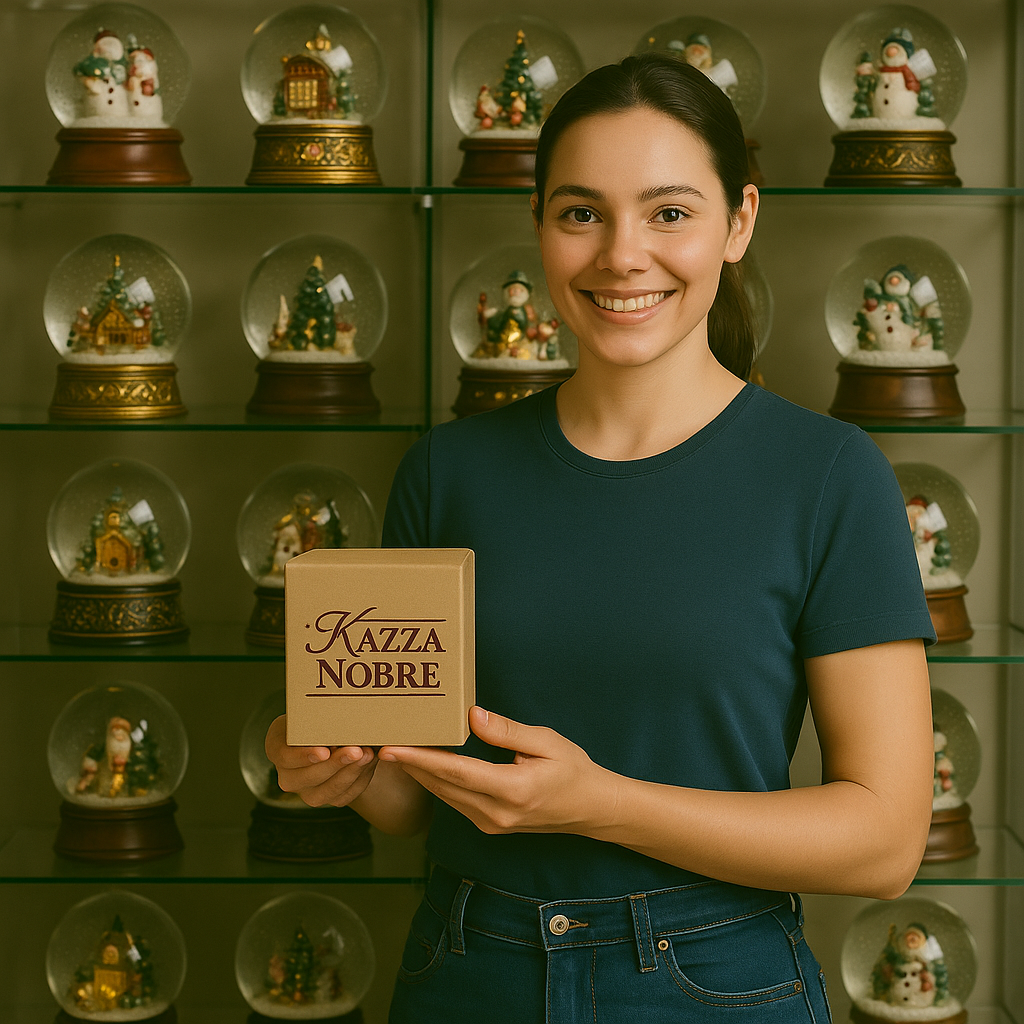 Globo de neve de casa de gengibre em base de gengibre (musical)